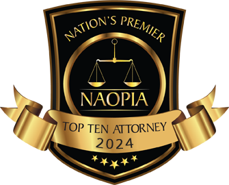 2024 NAOPIA Top 10 Attorney badge